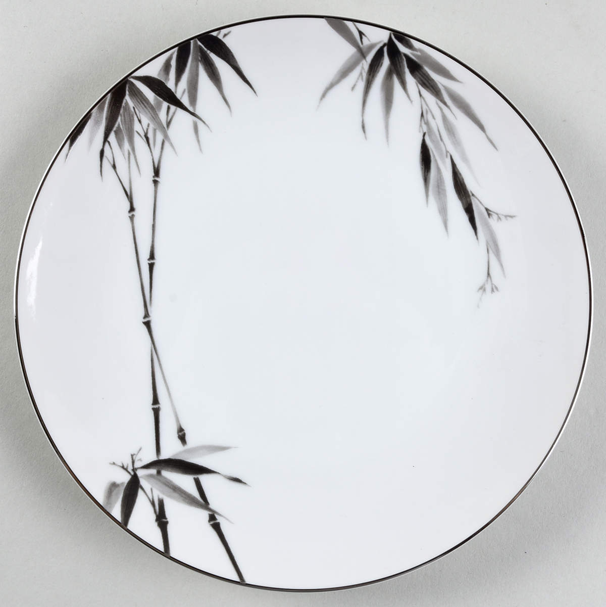 Black Bamboo Salad Plate by Sango-1
