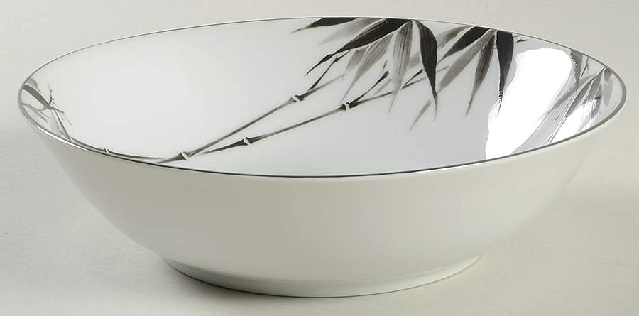 Black Bamboo Coupe Soup Bowl by Sango-1
