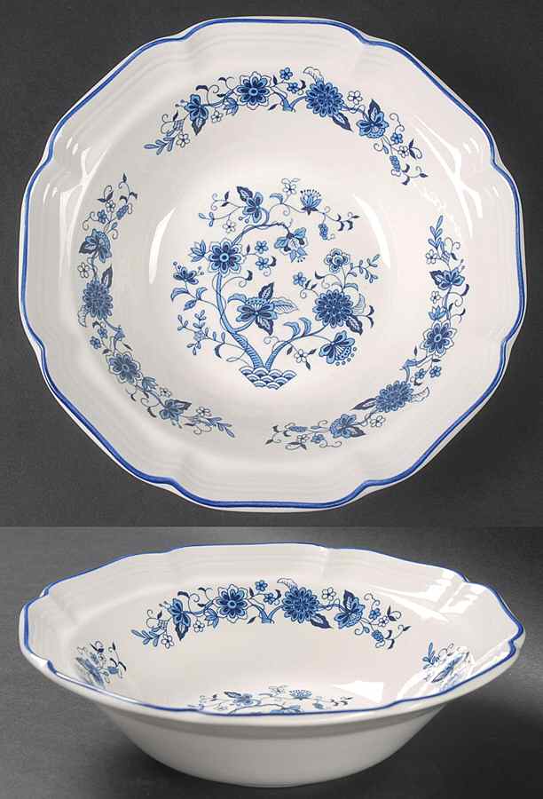 Blue Classic Rim Cereal Bowl by Sango-1