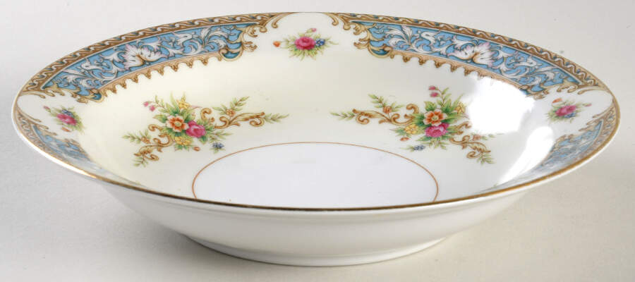Blue Dawn Rim Soup Bowl by Sango-1