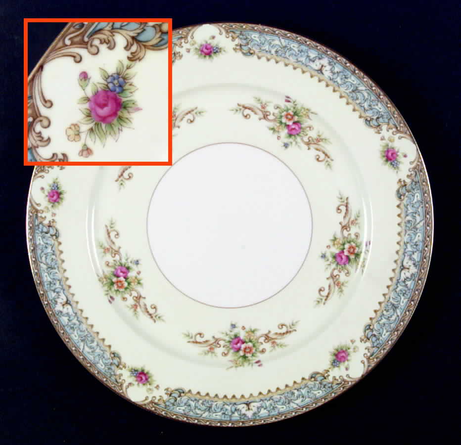 Blue Dawn Dinner Plate by Sango-1