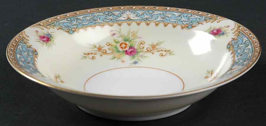Blue Dawn Rim Fruit/Dessert (Sauce) Bowl by Sango-1