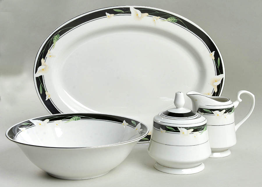 Black Fantasy 5 Piece Hostess Set by Sango-1