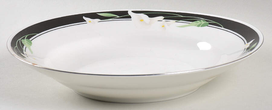 Black Fantasy Rim Soup Bowl by Sango-1