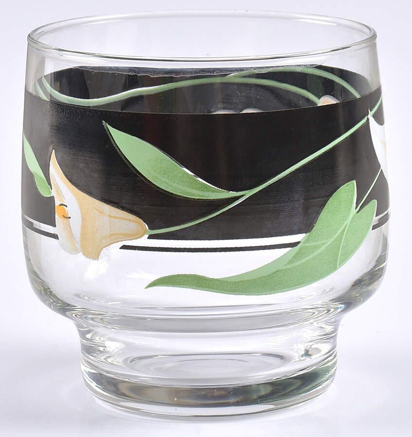 Black Fantasy Glassware Old Fashioned by Sango-1