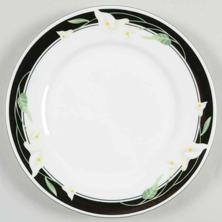 Black Fantasy Salad Plate by Sango-1
