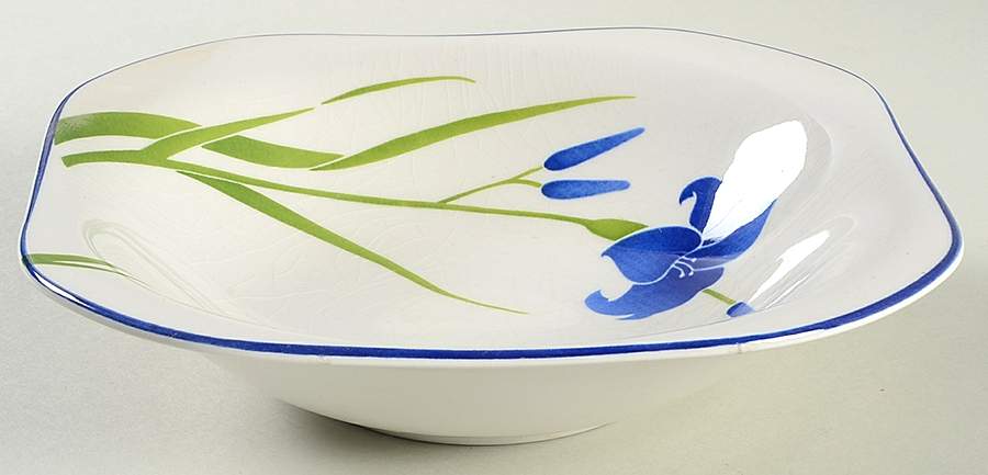 Blue Iris Coupe Soup Bowl by Sango-1