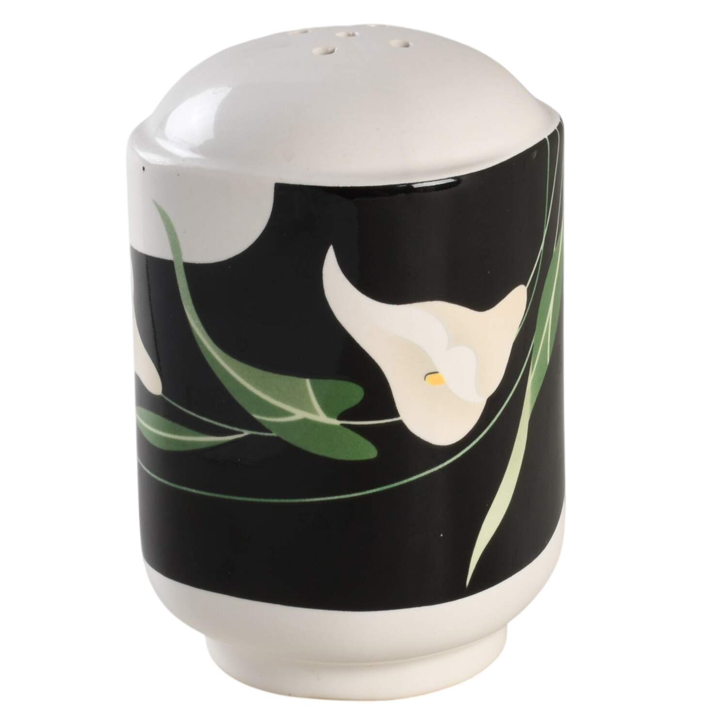 Black Lilies (Quadrille) Pepper Shaker by Sango-1