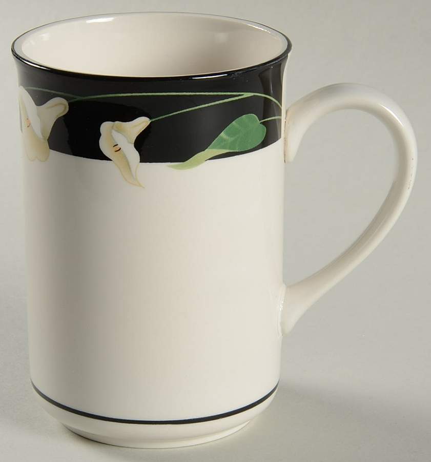 Black Lilies (Quadrille) Mug by Sango-1