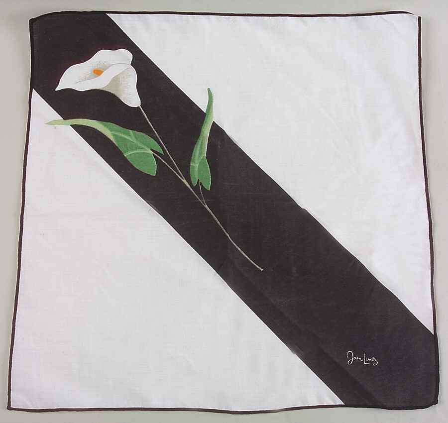 Black Lilies (Quadrille) Cloth Napkin by Sango-1