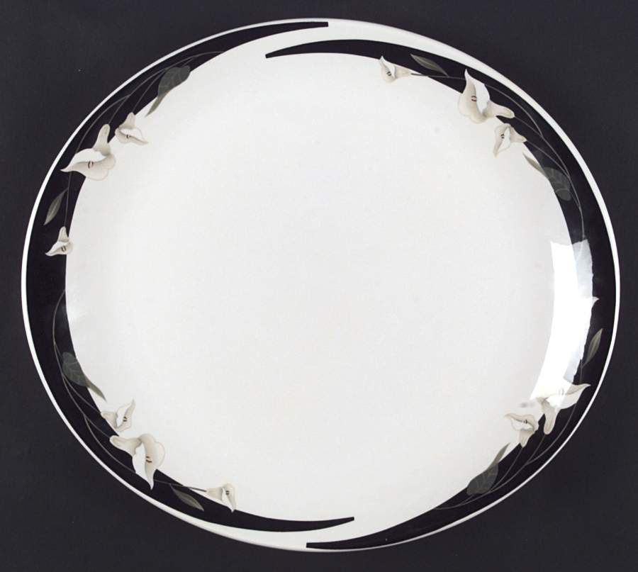 Black Lilies (Buffet) Dinner Plate by Sango-1