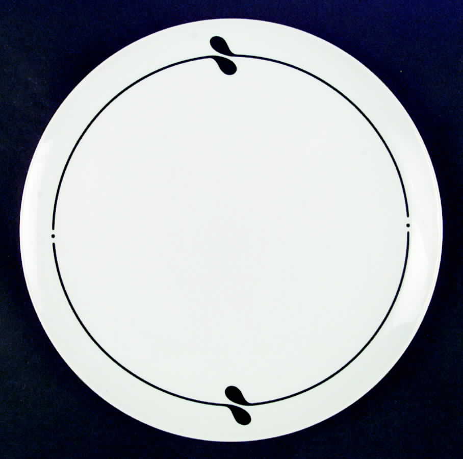 Black Magic (No Trim) Dinner Plate by Sango-1