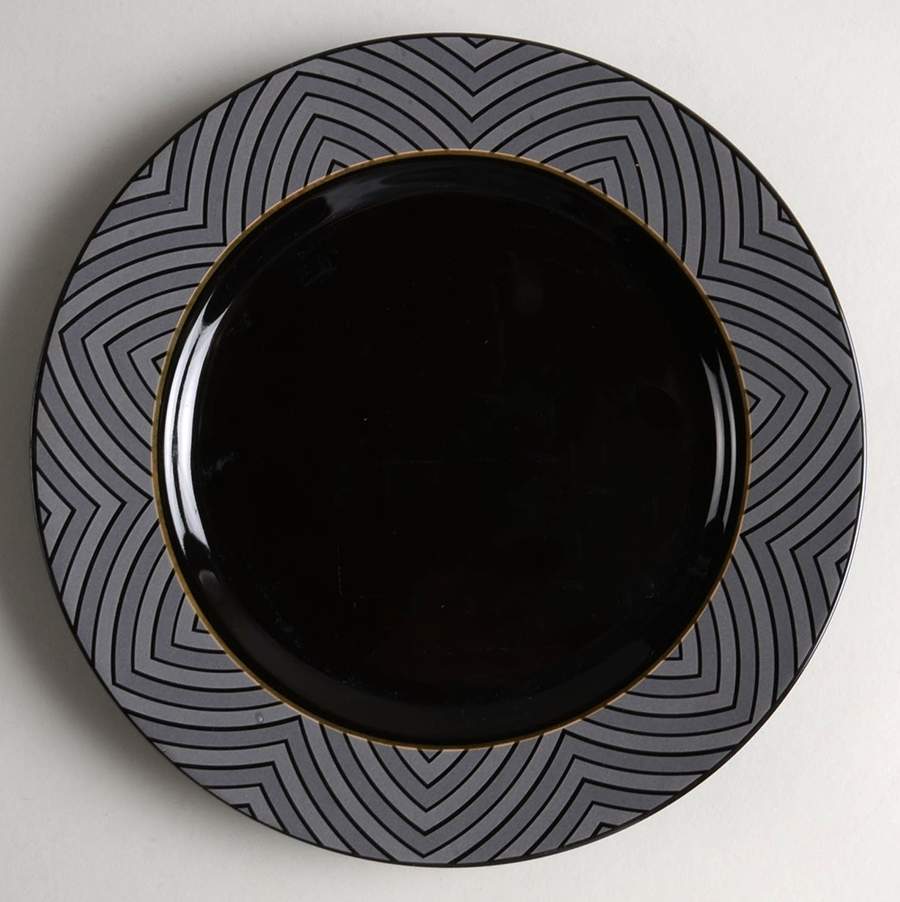 Black Magic Salad Plate by Sango-1