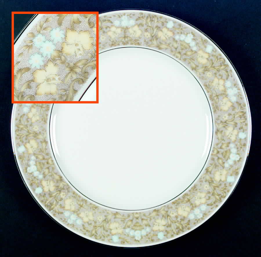 Blue Ridge Dinner Plate by Sango-1