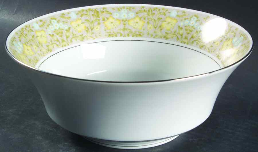 Blue Ridge 9" Round Vegetable Bowl by Sango-1