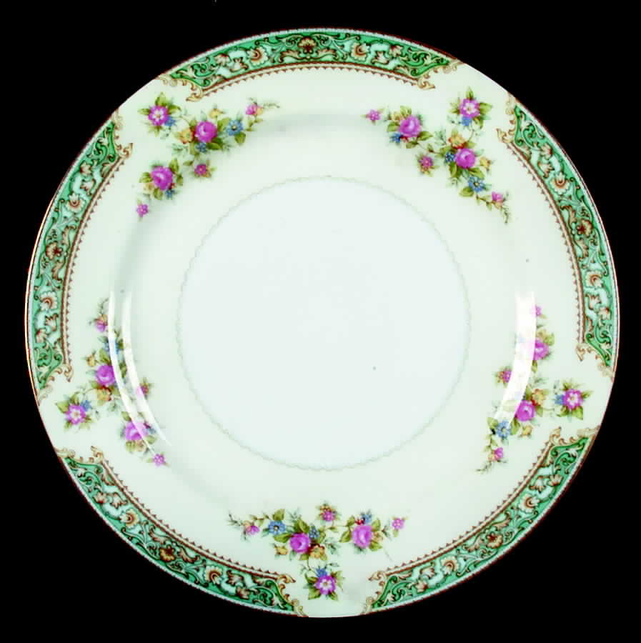 Blue Rose Dinner Plate by Sango-1