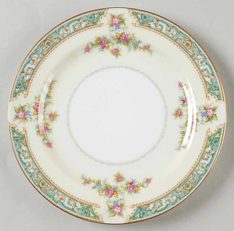 Blue Rose Salad Plate by Sango-1