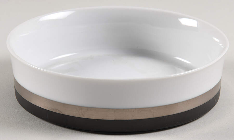 Black Satin Fruit/Dessert (Sauce) Bowl by Sango-1