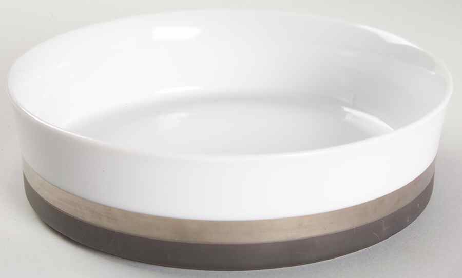 Black Satin Coupe Cereal Bowl by Sango-1