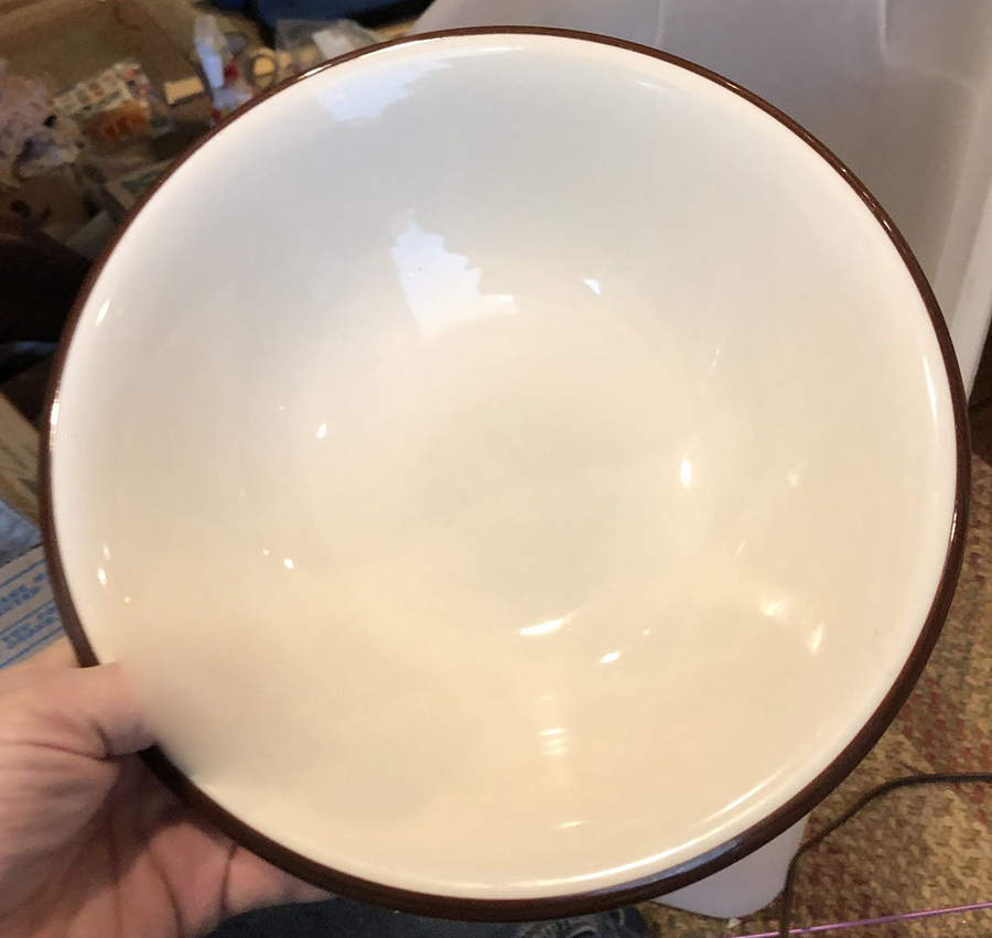 Bouquet Brown 9" Round Vegetable Bowl by Sango-1