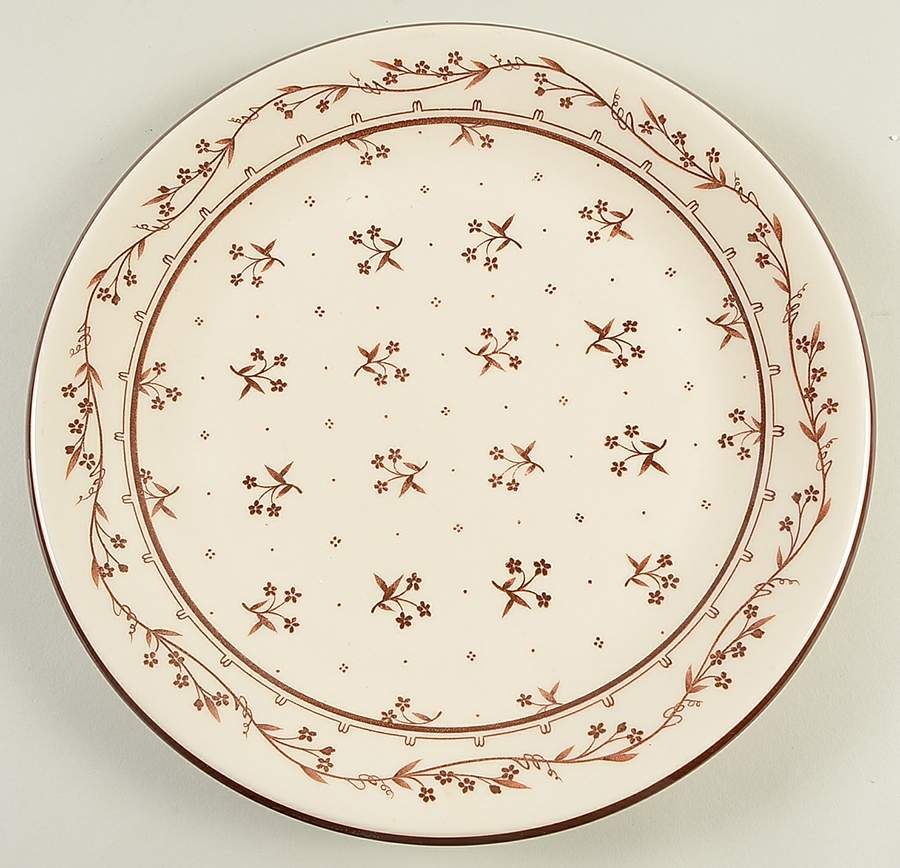 Bouquet Brown 12" Chop Plate (Round Platter) by Sango-1