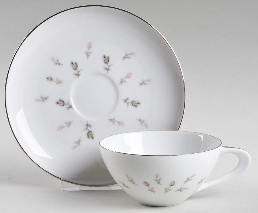 Boutonniere Flat Cup & Saucer Set by Sango-1