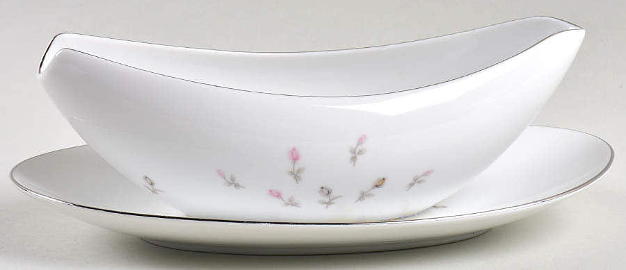 Boutonniere Gravy Boat with Attached Underplate by Sango-1