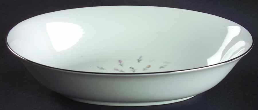 Boutonniere 10" Oval Vegetable Bowl by Sango-1