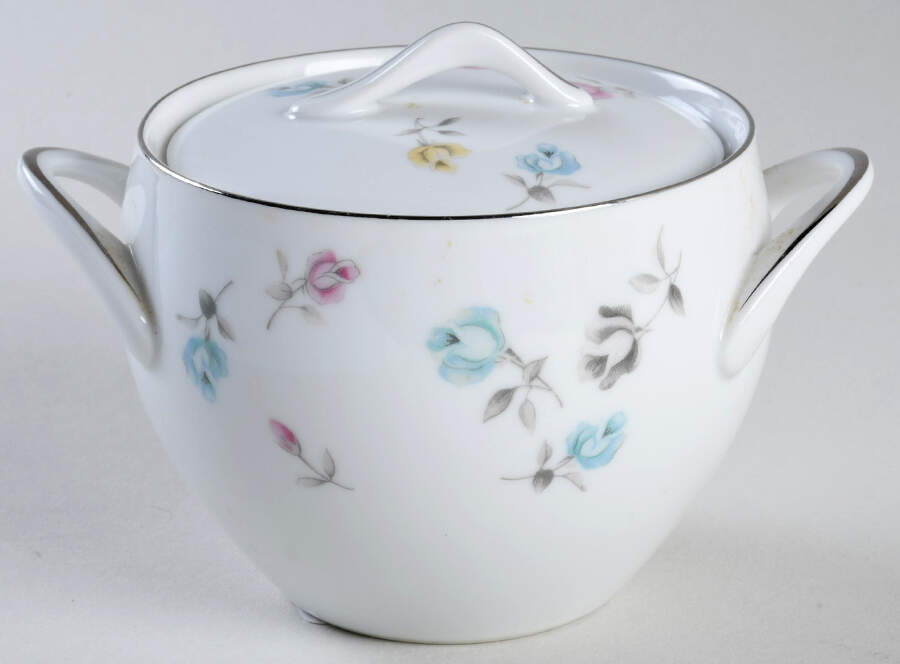Bouquet Sugar Bowl & Lid by Sango-1