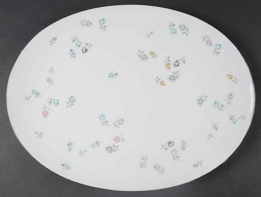 Bouquet 16" Oval Serving Platter by Sango-1