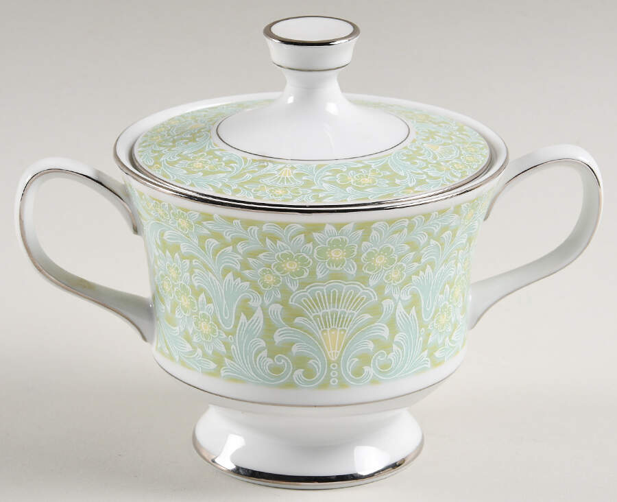 Boutique Sugar Bowl & Lid by Sango-1