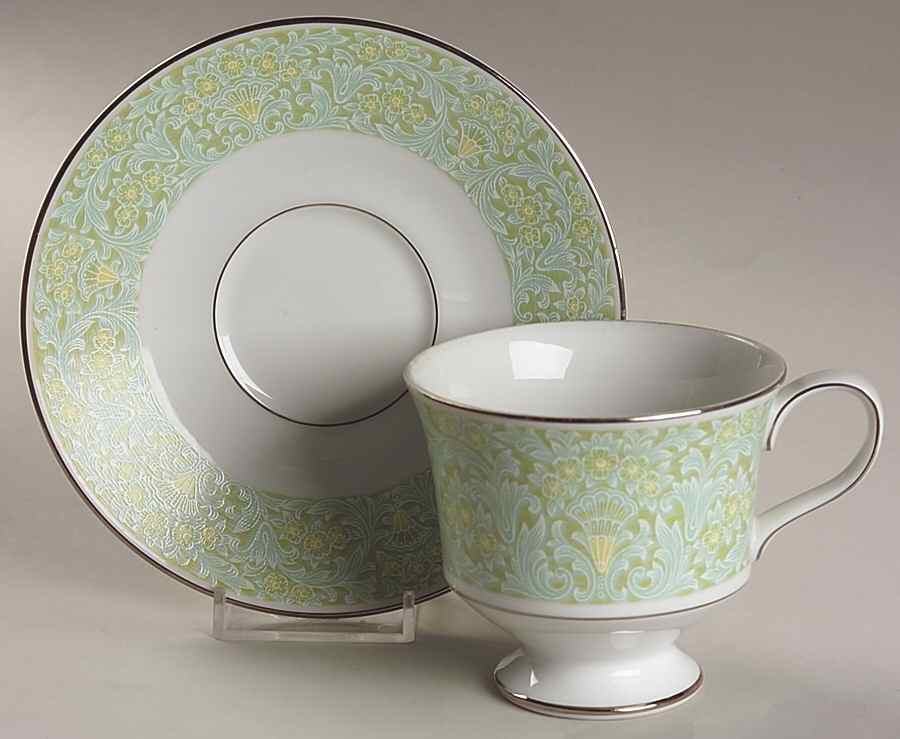 Boutique Footed Cup & Saucer Set by Sango-1