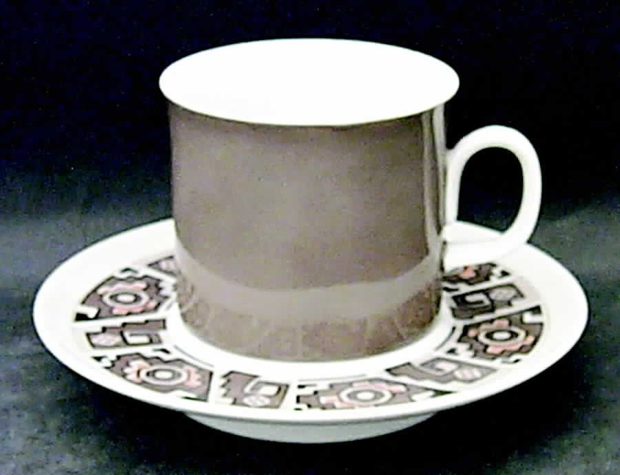 Bric A Brac Flat Cup & Saucer Set by Sango-1