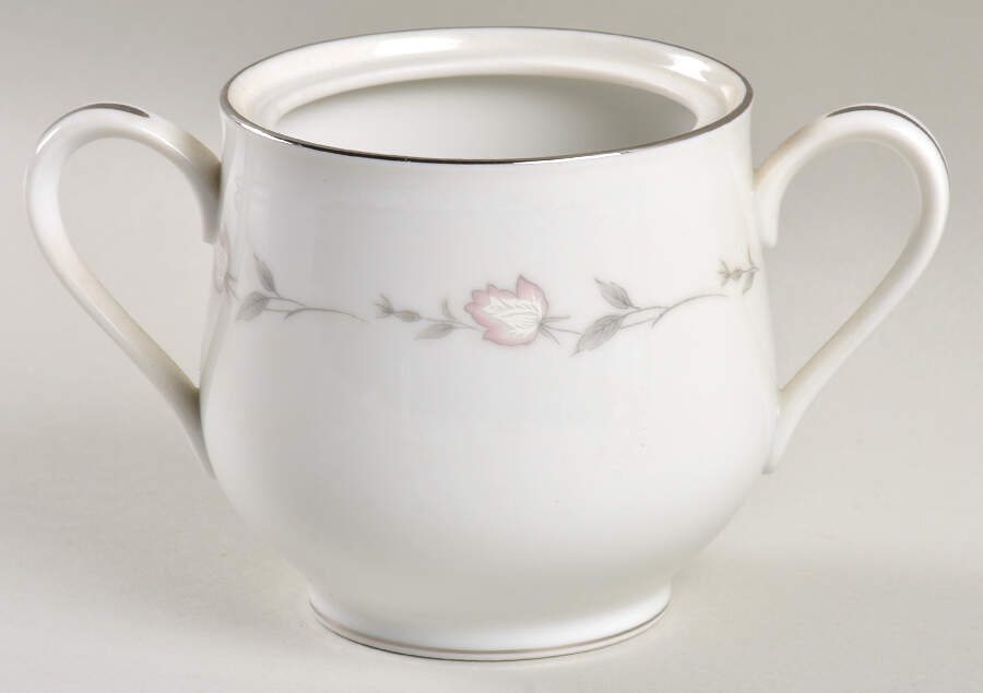 Bridal Rose Sugar Bowl No Lid by Sango-1