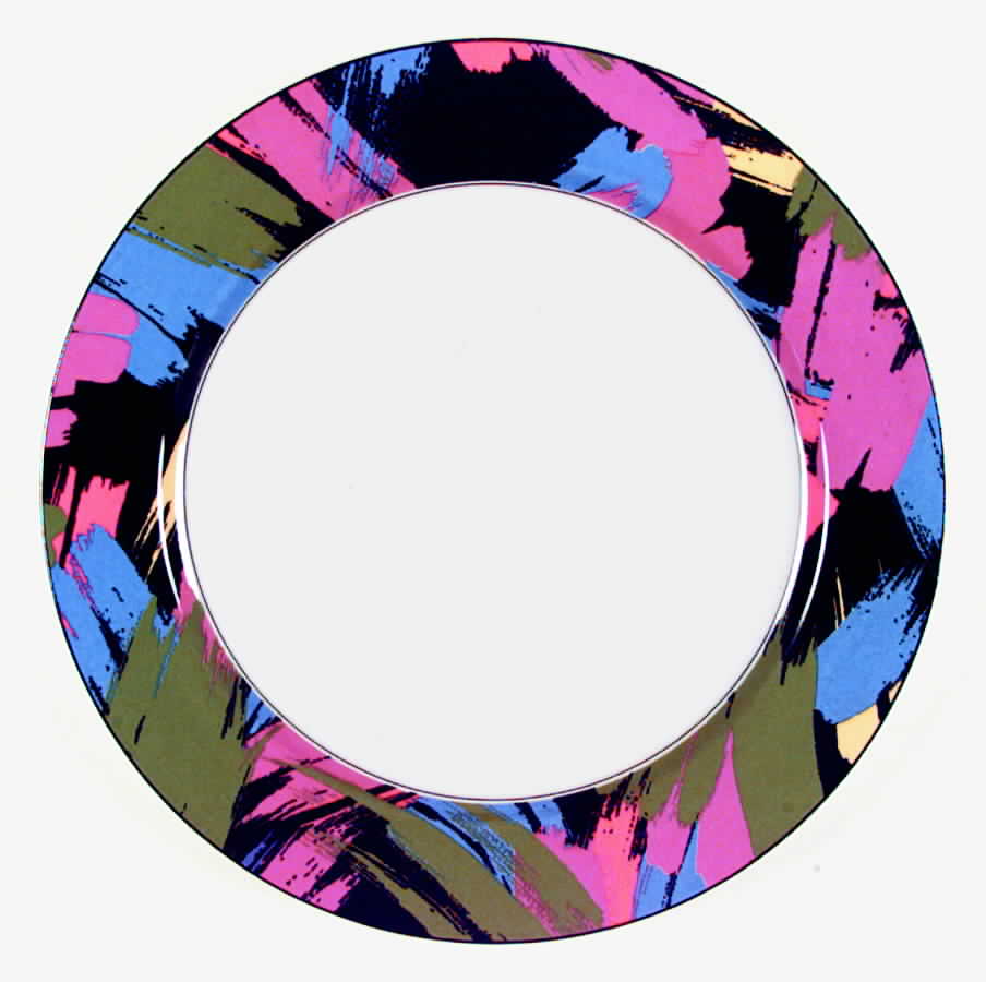 Brush Strokes Dinner Plate by Sango-1