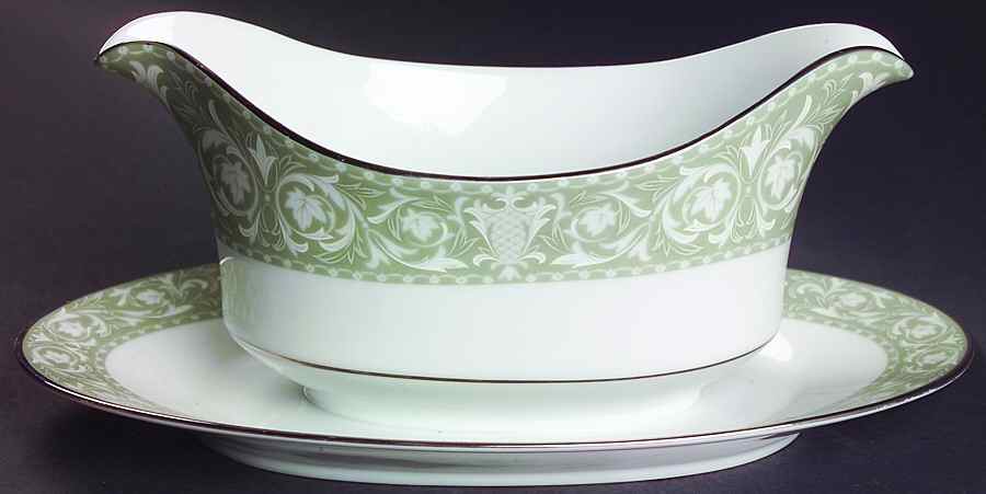 Buckingham Gravy Boat with Attached Underplate by Sango-1
