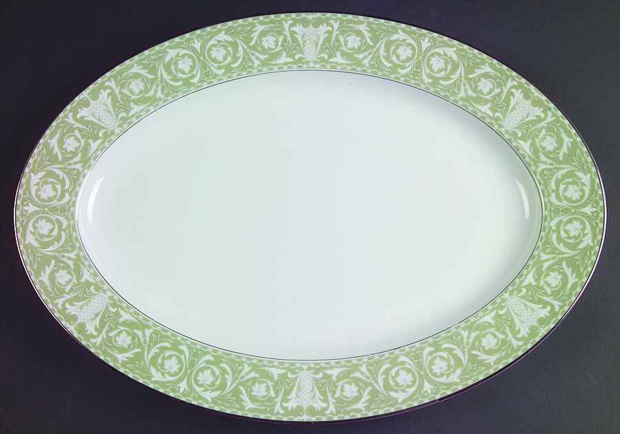 Buckingham 16" Oval Serving Platter by Sango-1