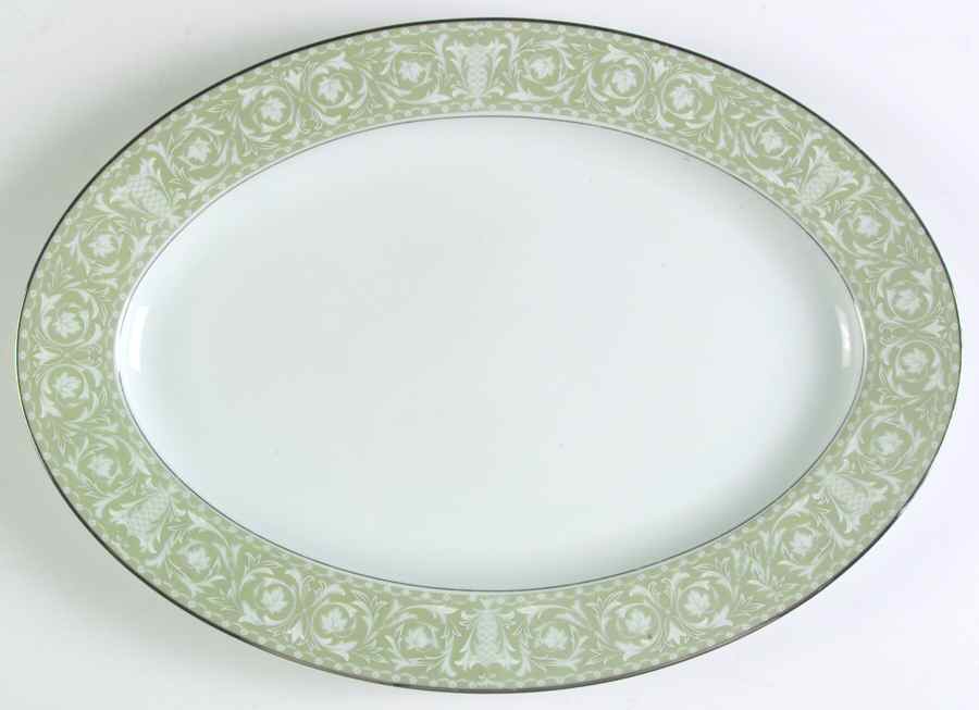 Buckingham 14" Oval Serving Platter by Sango-1