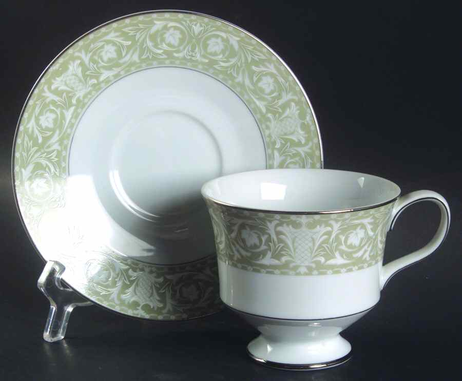 Buckingham Footed Cup & Saucer Set by Sango-1
