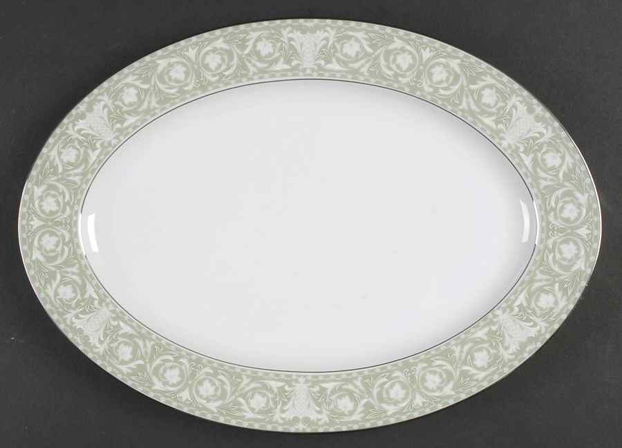 Buckingham 12" Oval Serving Platter by Sango-1