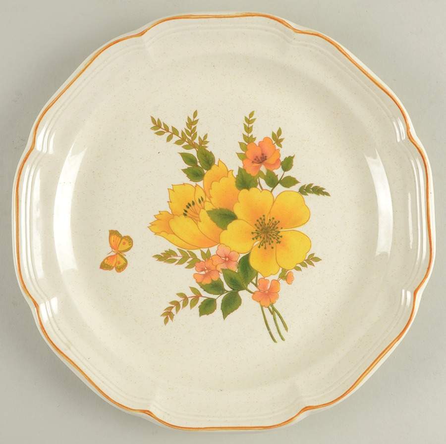 Butterfly 12" Chop Plate (Round Platter) by Sango-1