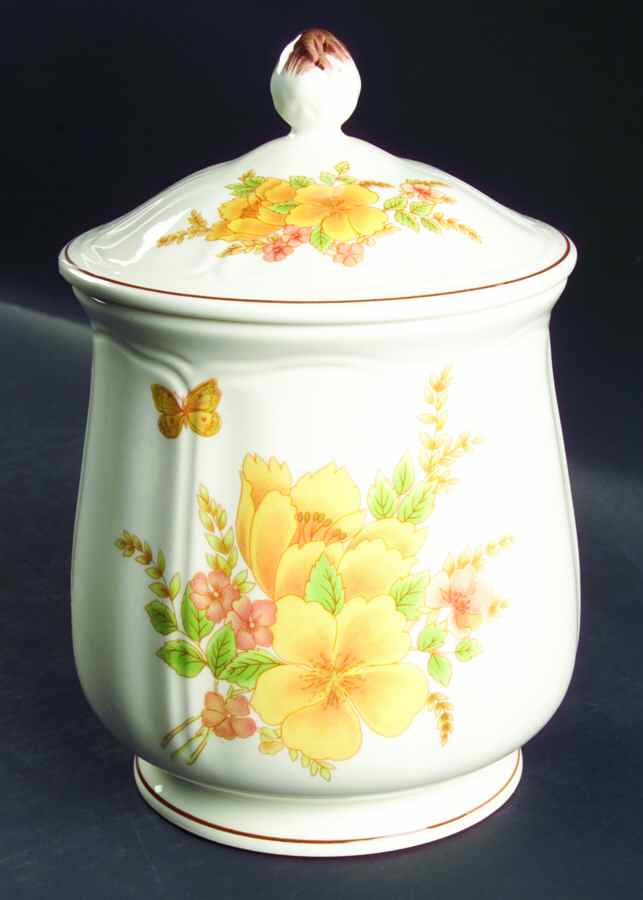 Butterfly II Extra Large Canister & Lid by Sango-1