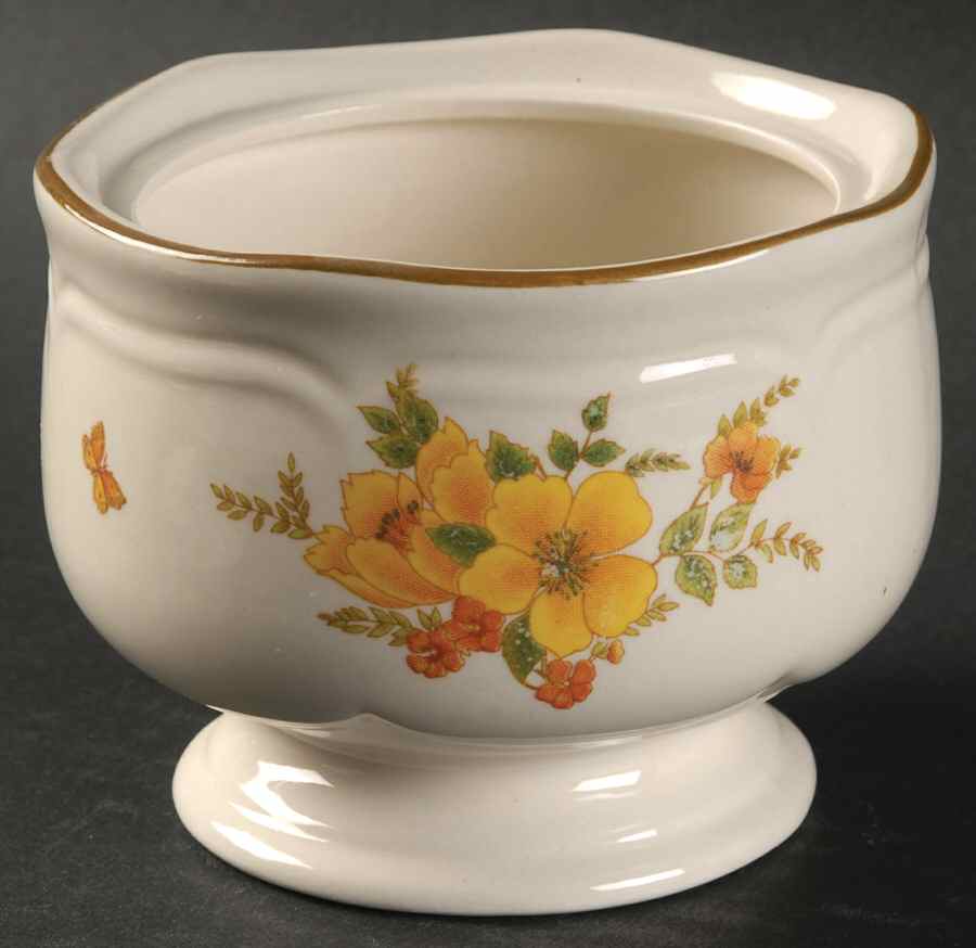 Butterfly II Sugar Bowl No Lid by Sango-1