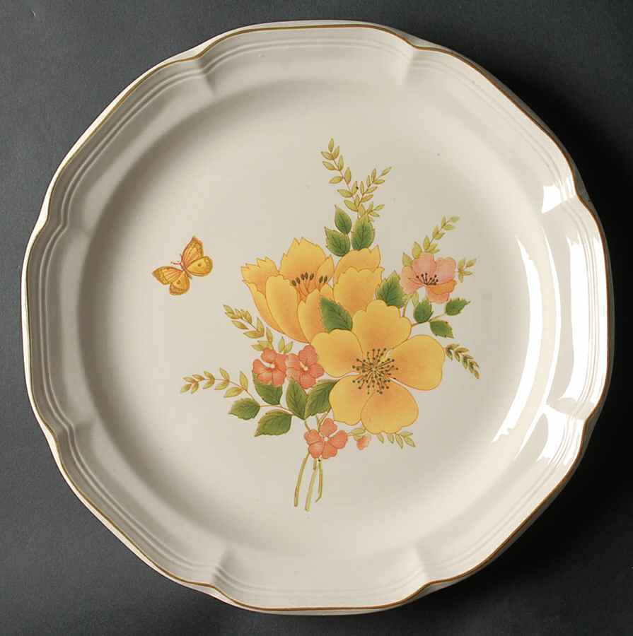 Butterfly II 11" Chop Plate (Round Platter) by Sango-1