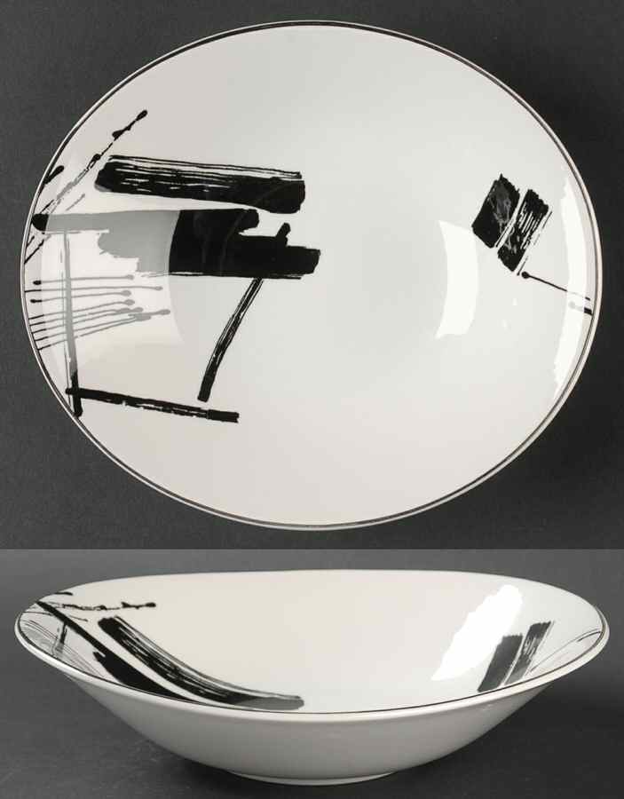 Calligraphy Coupe Soup Bowl by Sango-1