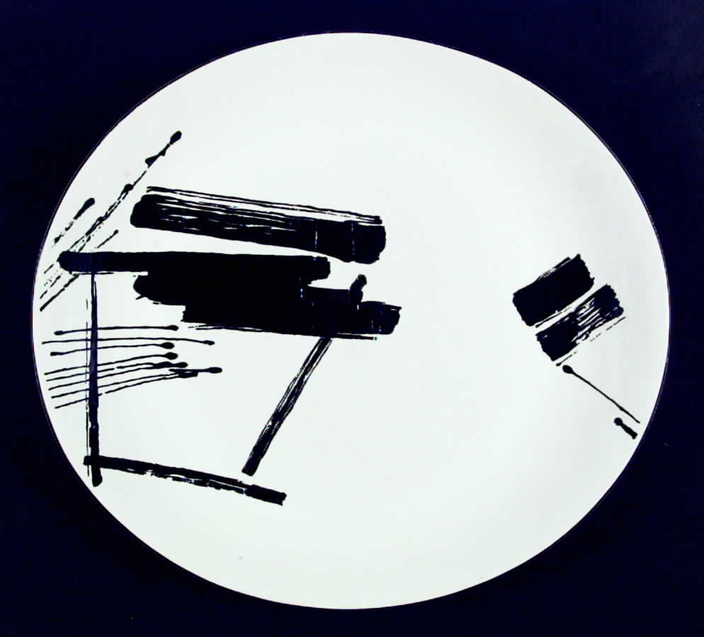 Calligraphy II Dinner Plate by Sango-1