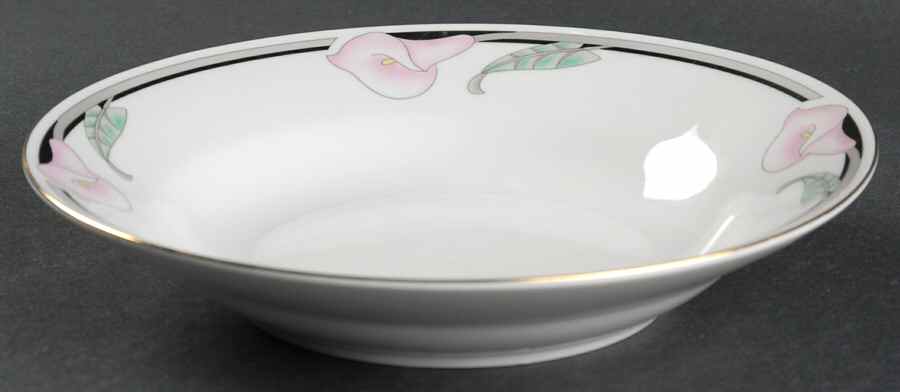 Calla Lily Pink Coupe Soup Bowl by Sango-1