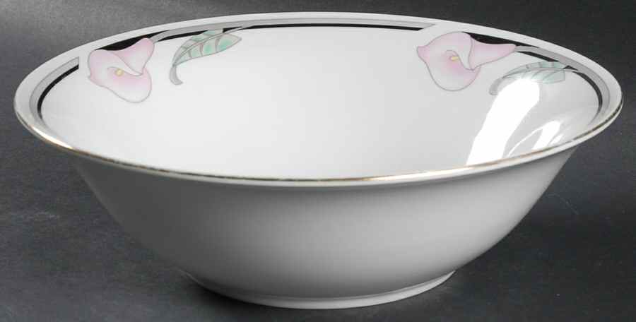Calla Lily Pink 9" Round Vegetable Bowl by Sango-1