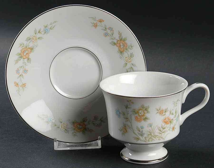 Camelot Footed Cup & Saucer Set by Sango-1