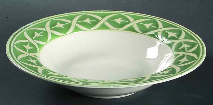 Camille Large Rim Soup Bowl by Sango-1